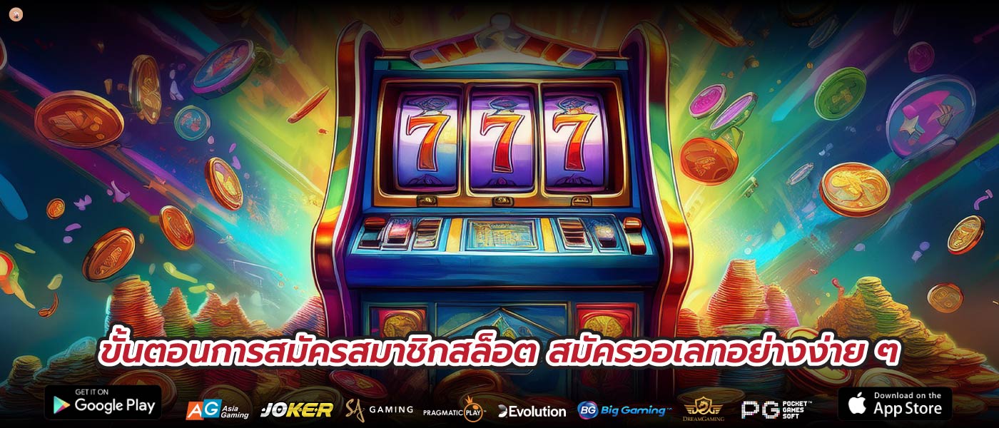 ขั้นตอนการสมัครสมาชิกสล็อต สมัครวอเลทอย่างง่าย ๆ